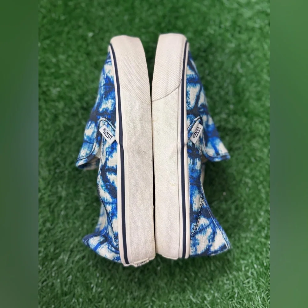 Vans Unisex Blue Tie-Dye Slip-On‎ Shoes Size M-4 W-5.5